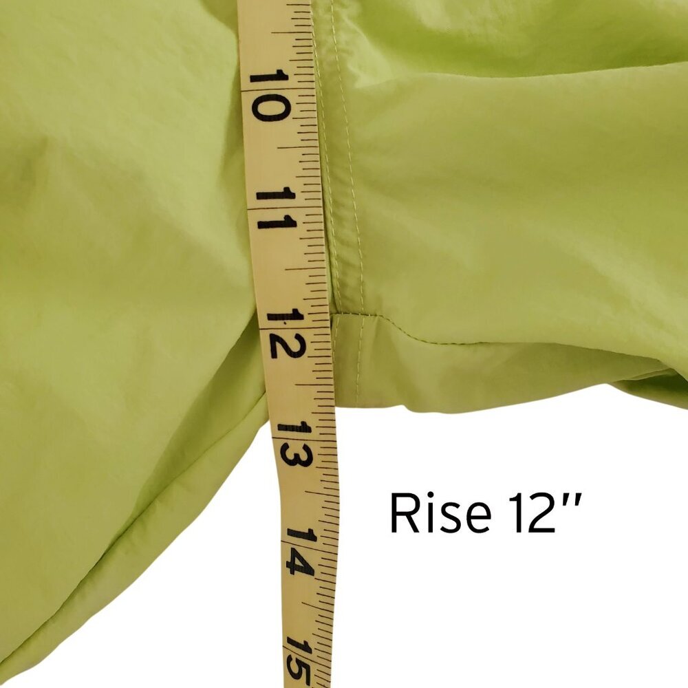 Tinseltown Bright Lime Green Chartreuse Parachute Pants Oversized Y2K Size S - Picture 13 of 16